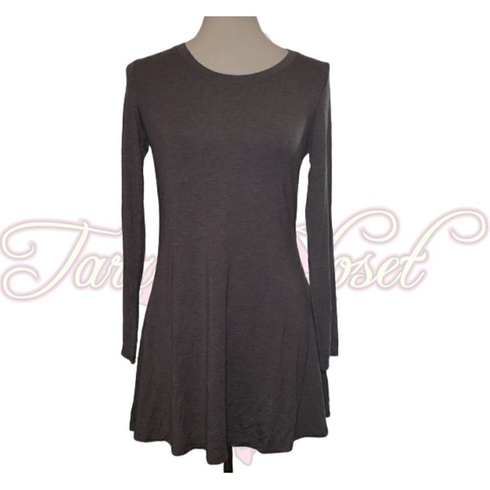 H by Halston Essentials Gray Knit Tunic Sz XS